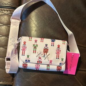 Betsey Johnson Nutcracker Patterned Crossbody Bag